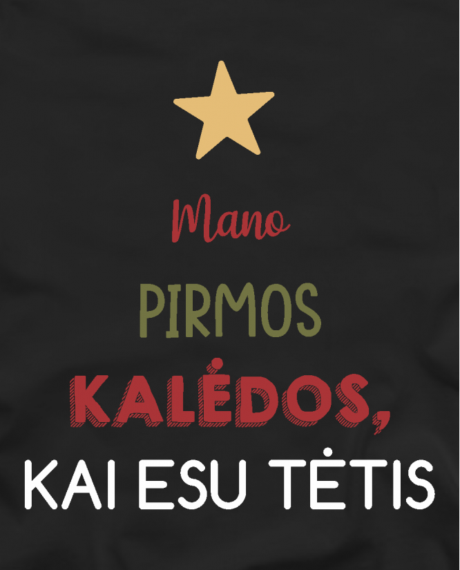 marškinėliai  Pirmos Kalėdos kai esu tėtis